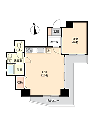 ハイネス代官山 1LDKの間取図画像