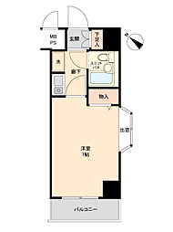 ライオンズマンション相模大野第6 1Kの間取図画像