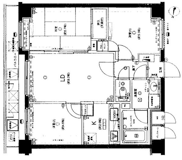 間取りを拡大表示