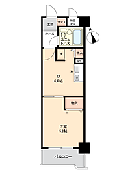ライオンズマンション津田沼第5 1DKの間取図画像
