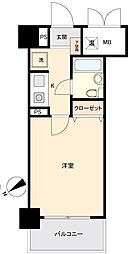 ダイアパレス前橋元総社 1Kの間取図画像
