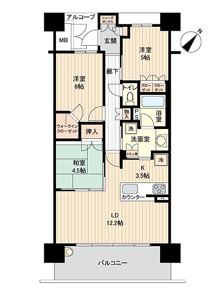 間取りを拡大表示