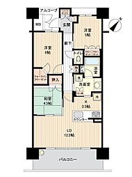 サンメゾン宝塚エルド 3LDKの間取図画像