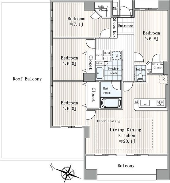 間取りを拡大表示