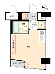 クリオ円山公園壱番館 ワンルームの間取図画像