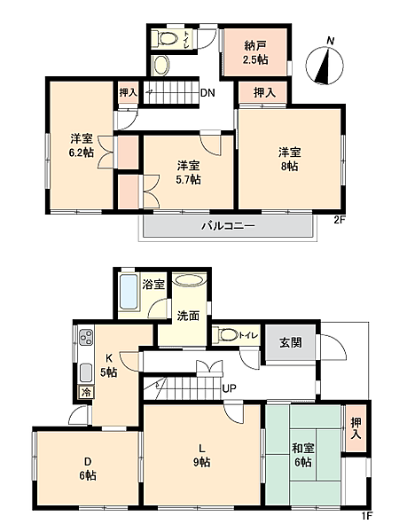 間取りを拡大表示