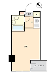 プラザ阿佐ヶ谷 ワンルームの間取図画像