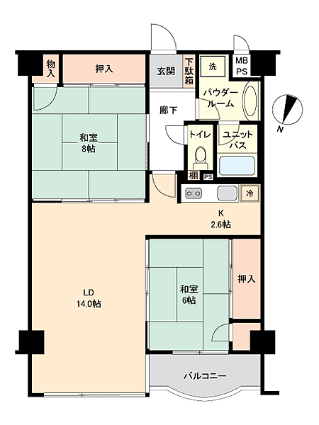 間取りを拡大表示