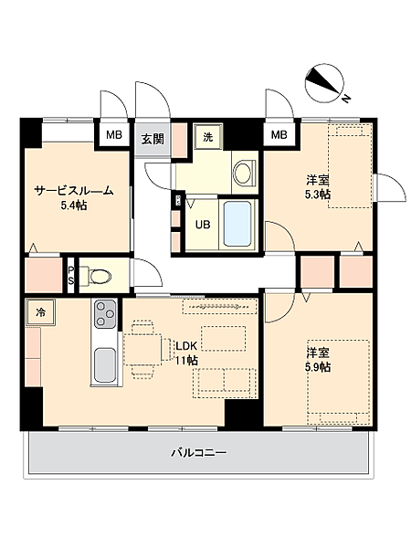 間取りを拡大表示