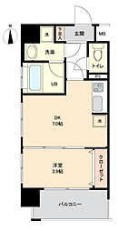 ルネッサンス21小倉東 1DKの間取図画像