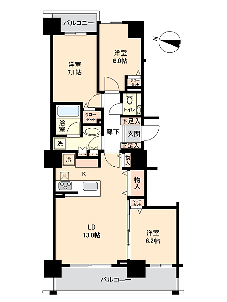 間取りを拡大表示