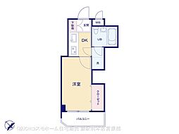 スカイラーク蕨 1Kの間取図画像