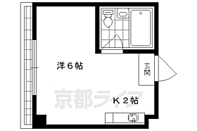 青木マンション 405 ｜ 京都府京都市左京区丸太町通川端東入東丸太町（賃貸マンション1R・4階・13.00㎡） その2