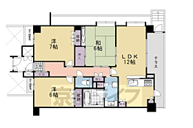 京都府京都市東山区粟田口三条坊町（賃貸マンション3LDK・1階・79.46㎡） その2