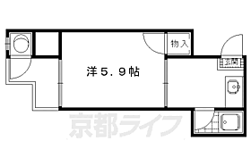 みやこハウス 5 ｜ 京都府京都市左京区北白川西町（賃貸アパート1K・2階・18.27㎡） その2