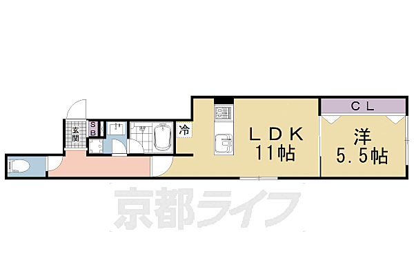 京都府京都市下京区万寿寺通富小路西入本上神明町(賃貸マンション1LDK・4階・40.62㎡)の写真 その2