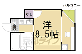 プティメゾン下鴨 107 ｜ 京都府京都市左京区下鴨泉川町（賃貸マンション1K・1階・20.00㎡） その2