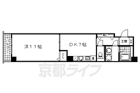 京都府京都市下京区綾小路通室町東入善長寺町（賃貸マンション1DK・7階・36.72㎡） その2