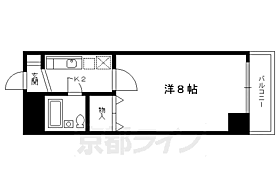 メゾンジョア　ＰＡＲＴII 311 ｜ 京都府京都市左京区松ケ崎西山（賃貸マンション1K・3階・22.19㎡） その2