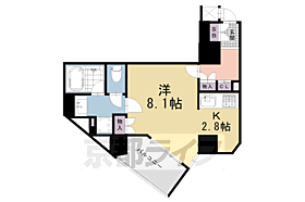 京都府京都市下京区猪熊通松原下る柿本町（賃貸マンション1K・2階・33.89㎡） その2