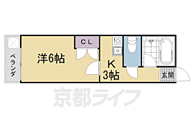 ジョリー岡崎 30A ｜ 京都府京都市左京区岡崎入江町（賃貸マンション1K・3階・20.53㎡） その2