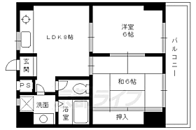 京都府京都市下京区油小路通仏光寺上る風早町（賃貸マンション2LDK・6階・45.11㎡） その2