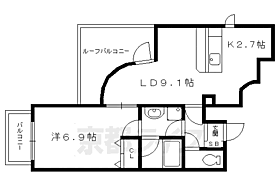 プレサンス京大東 507 ｜ 京都府京都市左京区浄土寺西田町（賃貸マンション1LDK・6階・42.59㎡） その2