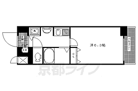 京都府京都市下京区西堀川通四条下る四条堀川町（賃貸マンション1K・8階・20.80㎡） その2