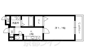 京都府京都市北区西賀茂蟹ケ坂町（賃貸マンション1K・2階・25.00㎡） その2