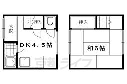 泉川町アパート 1DKの間取図画像