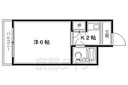 メゾン・ルレヴェ 1Kの間取図画像