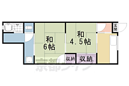 イースト東福寺 2Kの間取図画像