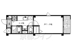 サウスイースト千 1Kの間取図画像