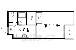 サンチェリーたかだ 1Kの間取図画像