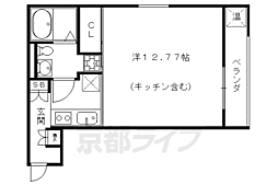 Riche葵 1Kの間取図画像