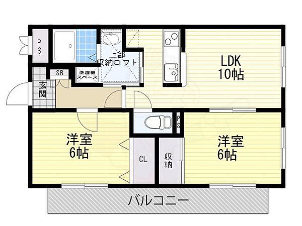 アーネストハイツ ｜大阪府吹田市佐井寺１丁目(賃貸マンション2LDK・4階・56.00㎡)の写真 その2