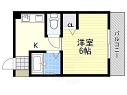 メゾン・ドルミエール ワンルームの間取図画像