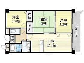 クオリティ五月ヶ丘  ｜ 大阪府吹田市五月が丘南23番15号（賃貸マンション3LDK・3階・67.01㎡） その2