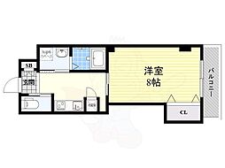 阪急千里線 関大前駅 徒歩23分の賃貸アパート 1階1Kの間取り