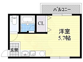 大阪府吹田市原町４丁目（賃貸アパート1R・3階・18.08㎡） その2