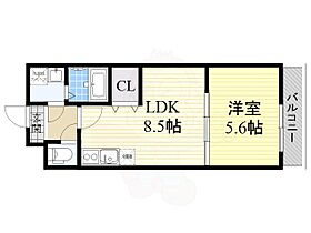 大阪府吹田市穂波町10番28号（賃貸アパート1LDK・2階・33.00㎡） その2