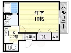 大阪府吹田市元町19番4号（賃貸アパート1K・3階・32.76㎡） その2