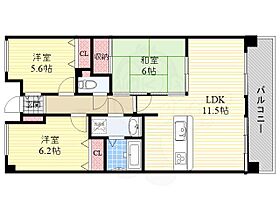 大阪府吹田市出口町（賃貸マンション3LDK・5階・70.88㎡） その2