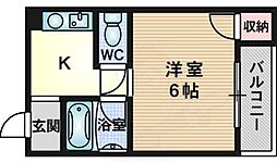 メゾン・ドルミエール ワンルームの間取図画像