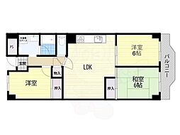 日興千里台スカイタウンB棟 3LDKの間取図画像