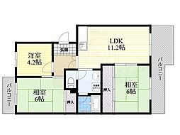 レジデンス吉川2棟 3LDKの間取図画像