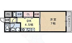 アティーズ安威 1Kの間取図画像
