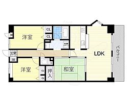 セントラルステージ千里青葉丘 3LDKの間取図画像