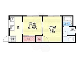 ハイム七尾 2Kの間取図画像