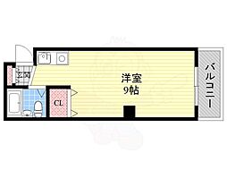 プレミール千里丘 ワンルームの間取図画像